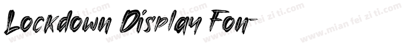 Lockdown Display Fon字体转换